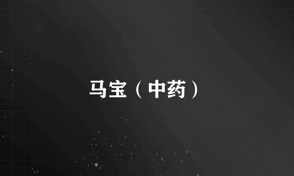 马宝（中药）
