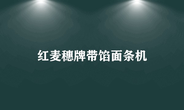 红麦穗牌带馅面条机