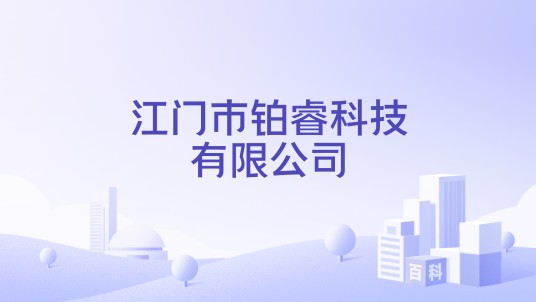 江门市铂睿科技有限公司