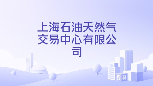 上海石油天然气交易中心有限公司