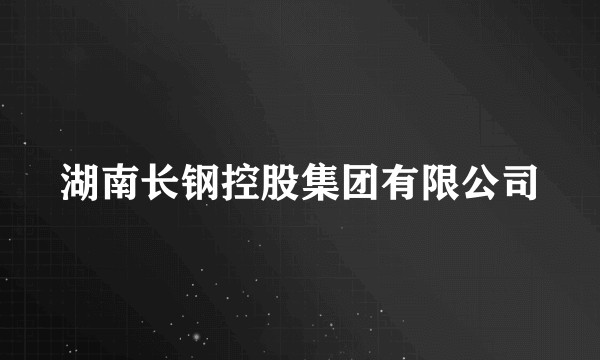 湖南长钢控股集团有限公司