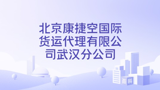 北京康捷空国际货运代理有限公司武汉分公司