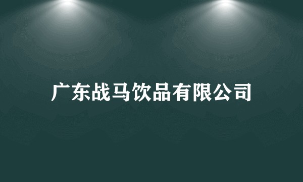 广东战马饮品有限公司