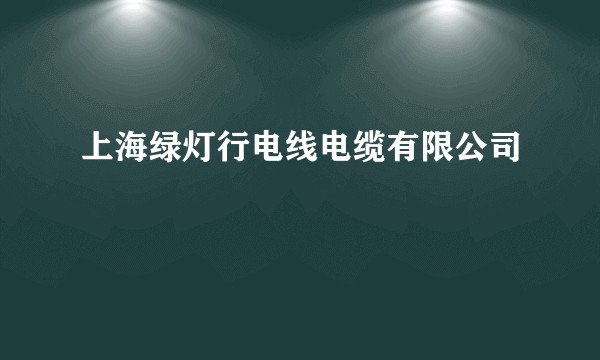 上海绿灯行电线电缆有限公司