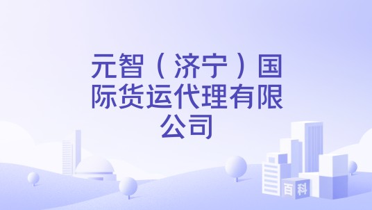 元智（济宁）国际货运代理有限公司