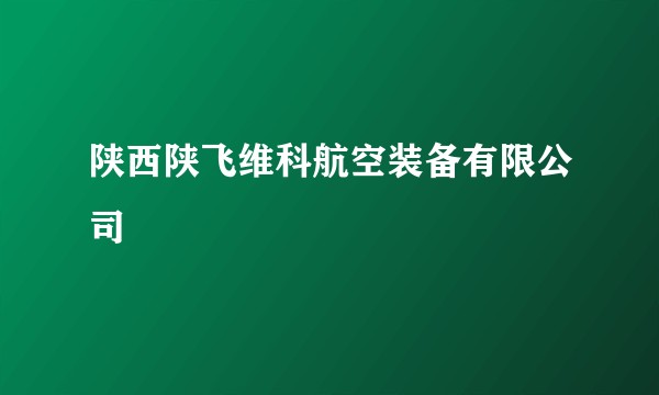 陕西陕飞维科航空装备有限公司