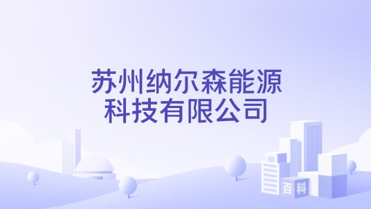 苏州纳尔森能源科技有限公司