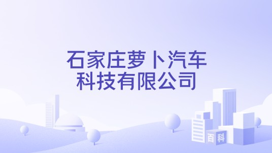 石家庄萝卜汽车科技有限公司
