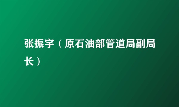 张振宇（原石油部管道局副局长）