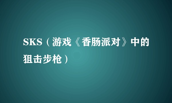 SKS（游戏《香肠派对》中的狙击步枪）