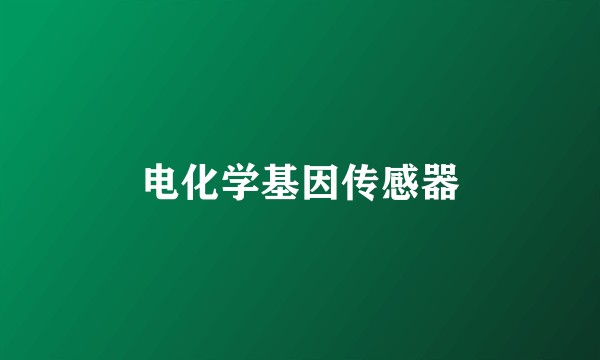 电化学基因传感器