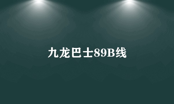 九龙巴士89B线