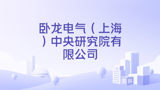 卧龙电气（上海）中央研究院有限公司