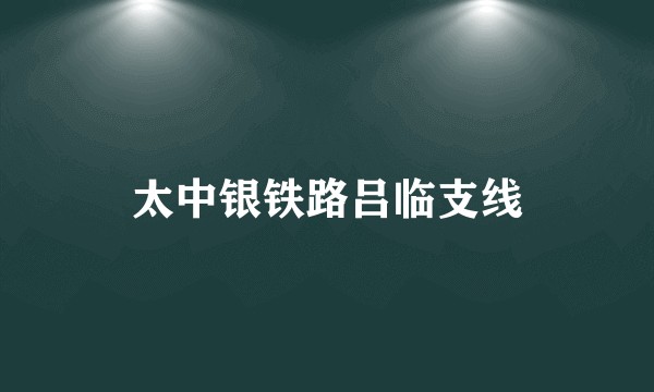 太中银铁路吕临支线