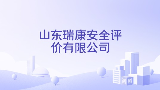 山东瑞康安全评价有限公司