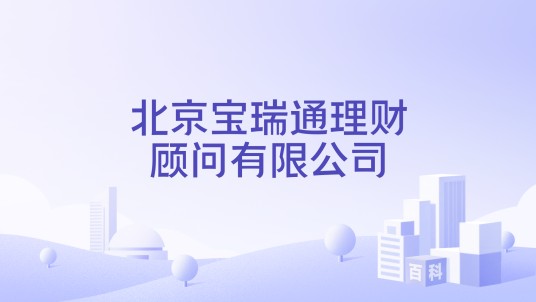 北京宝瑞通理财顾问有限公司