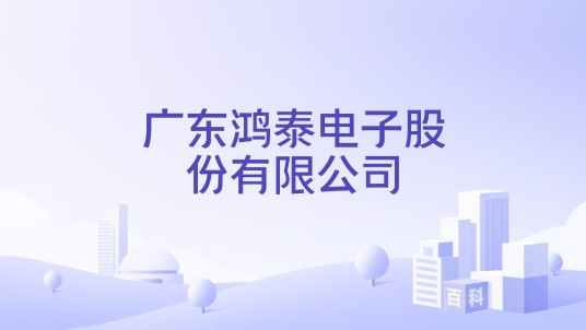 广东鸿泰电子股份有限公司