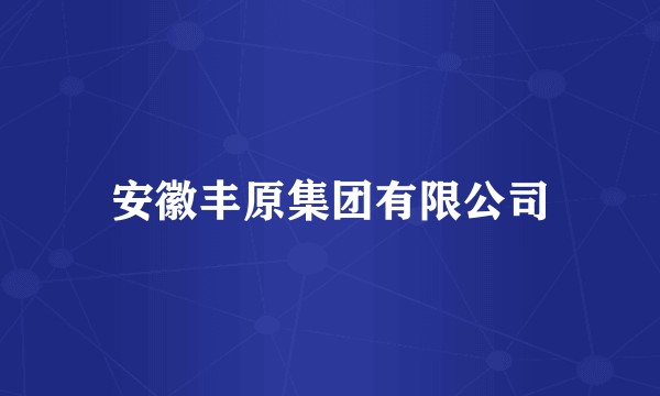 安徽丰原集团有限公司