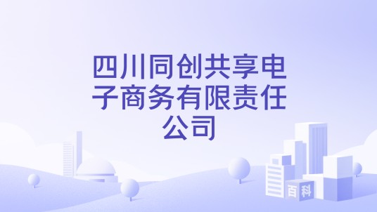 四川同创共享电子商务有限责任公司
