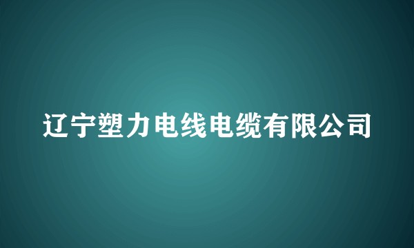 辽宁塑力电线电缆有限公司
