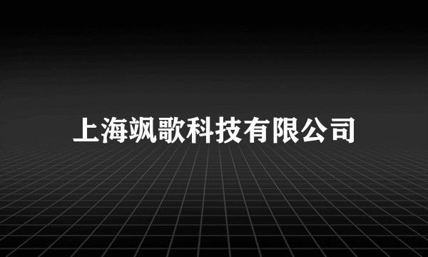 上海飒歌科技有限公司