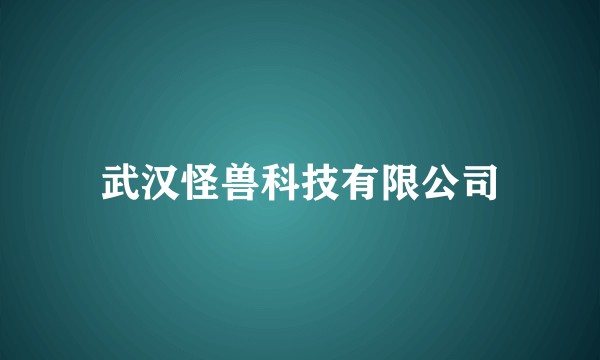 武汉怪兽科技有限公司