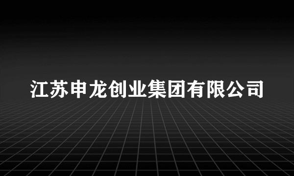 江苏申龙创业集团有限公司