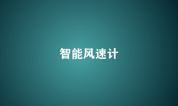 智能风速计