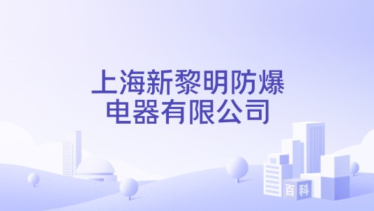 上海新黎明防爆电器有限公司