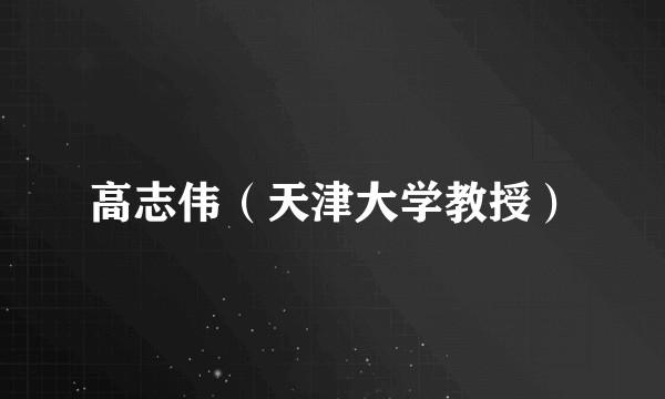 高志伟（天津大学教授）