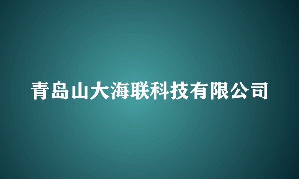 青岛山大海联科技有限公司