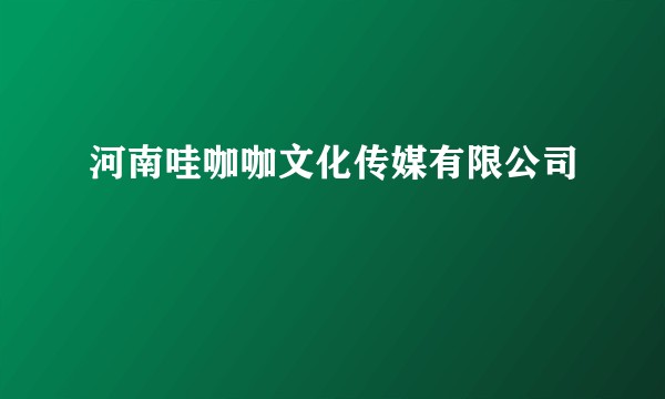 河南哇咖咖文化传媒有限公司