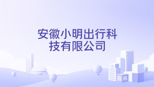 安徽小明出行科技有限公司