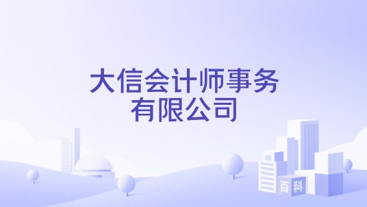 大信会计师事务有限公司
