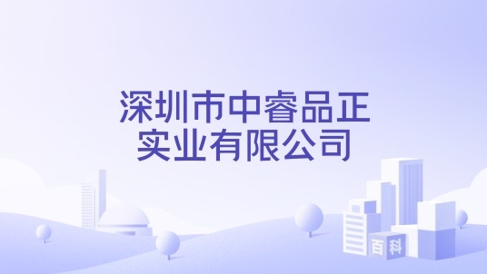 深圳市中睿品正实业有限公司