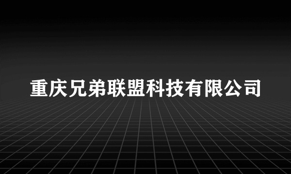 重庆兄弟联盟科技有限公司