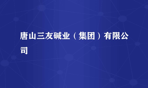 唐山三友碱业（集团）有限公司