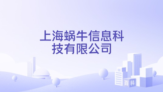 上海蜗牛信息科技有限公司