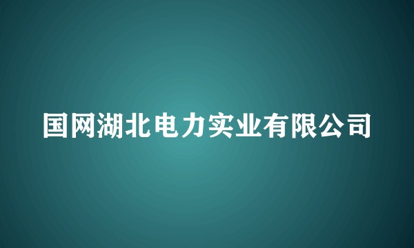国网湖北电力实业有限公司