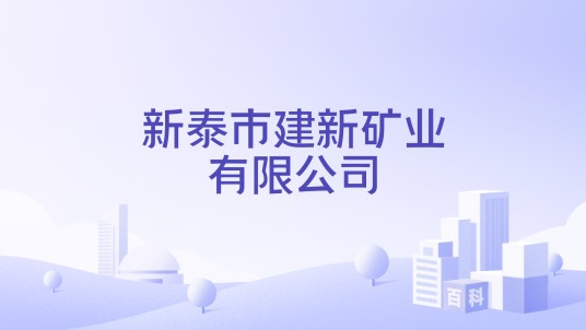 新泰市建新矿业有限公司