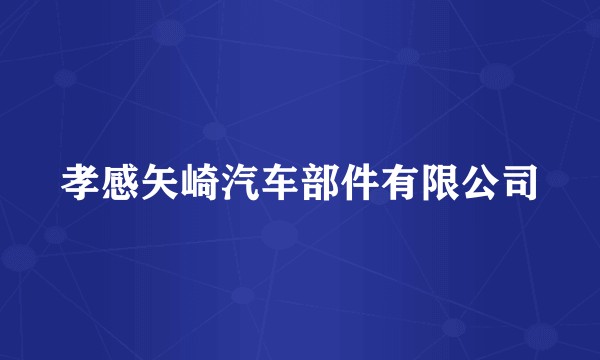 孝感矢崎汽车部件有限公司