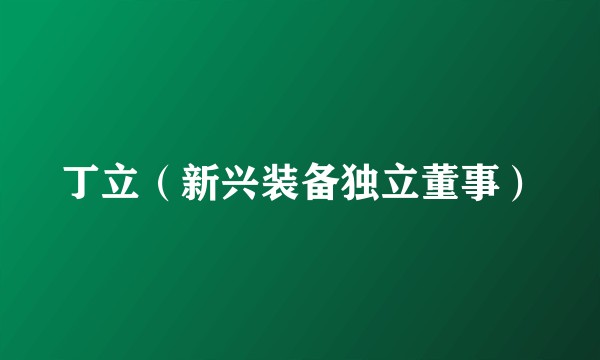 丁立（新兴装备独立董事）