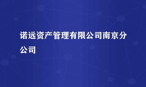 诺远资产管理有限公司南京分公司