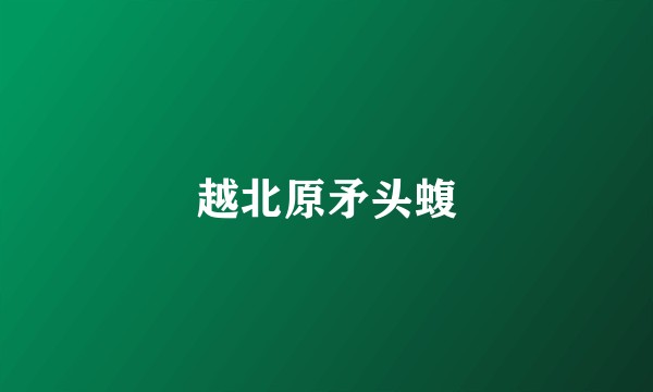 越北原矛头蝮