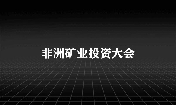 非洲矿业投资大会