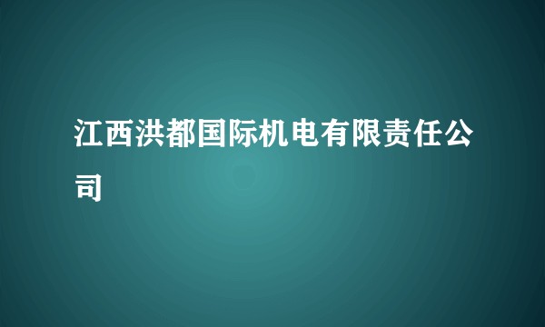 江西洪都国际机电有限责任公司