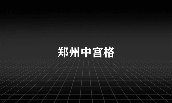 郑州中宫格