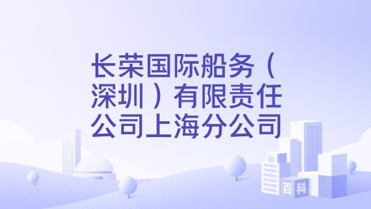 长荣国际船务（深圳）有限责任公司上海分公司