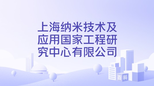 上海纳米技术及应用国家工程研究中心有限公司
