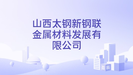山西太钢新钢联金属材料发展有限公司